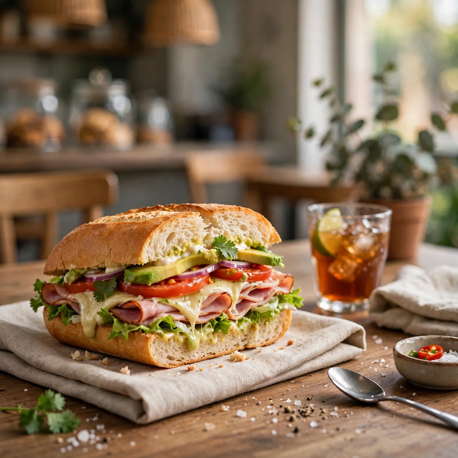 Sándwich preparado al momento