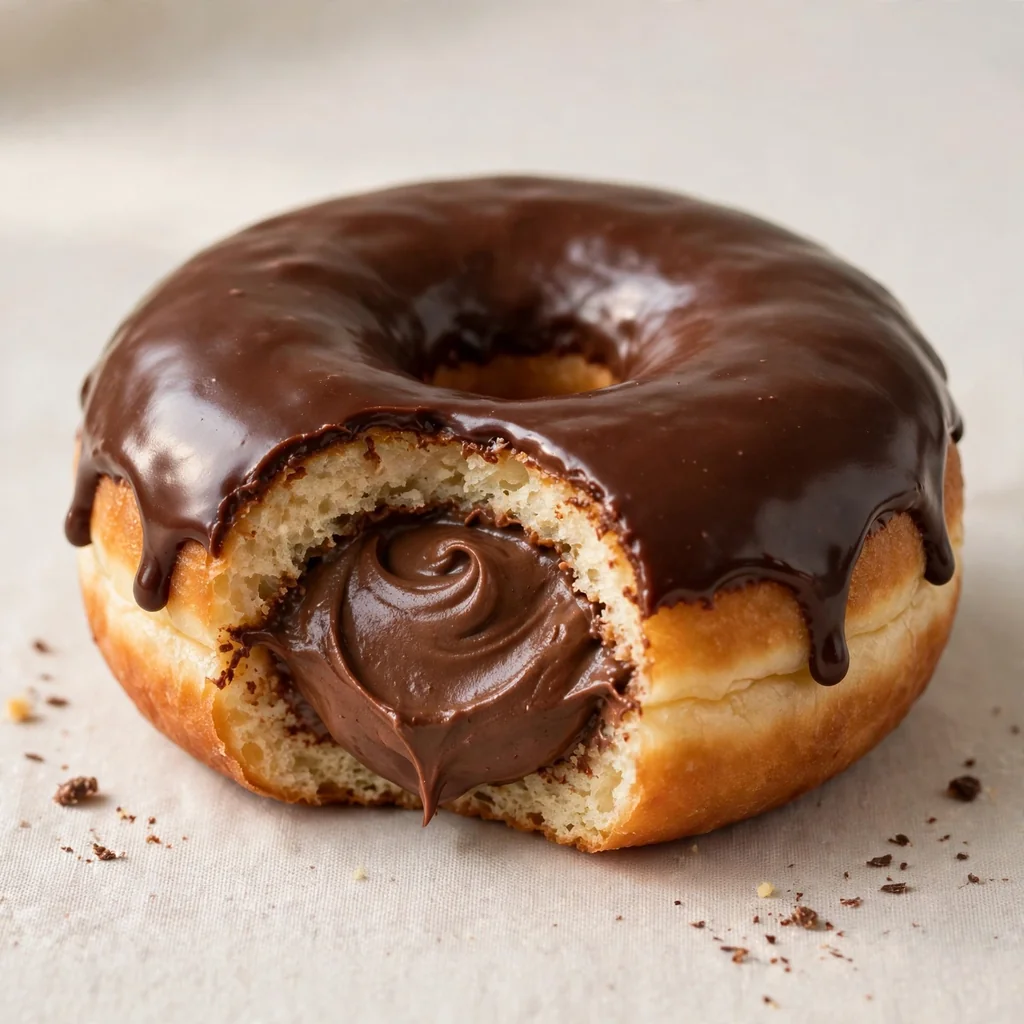 Dona rellena de chocolate