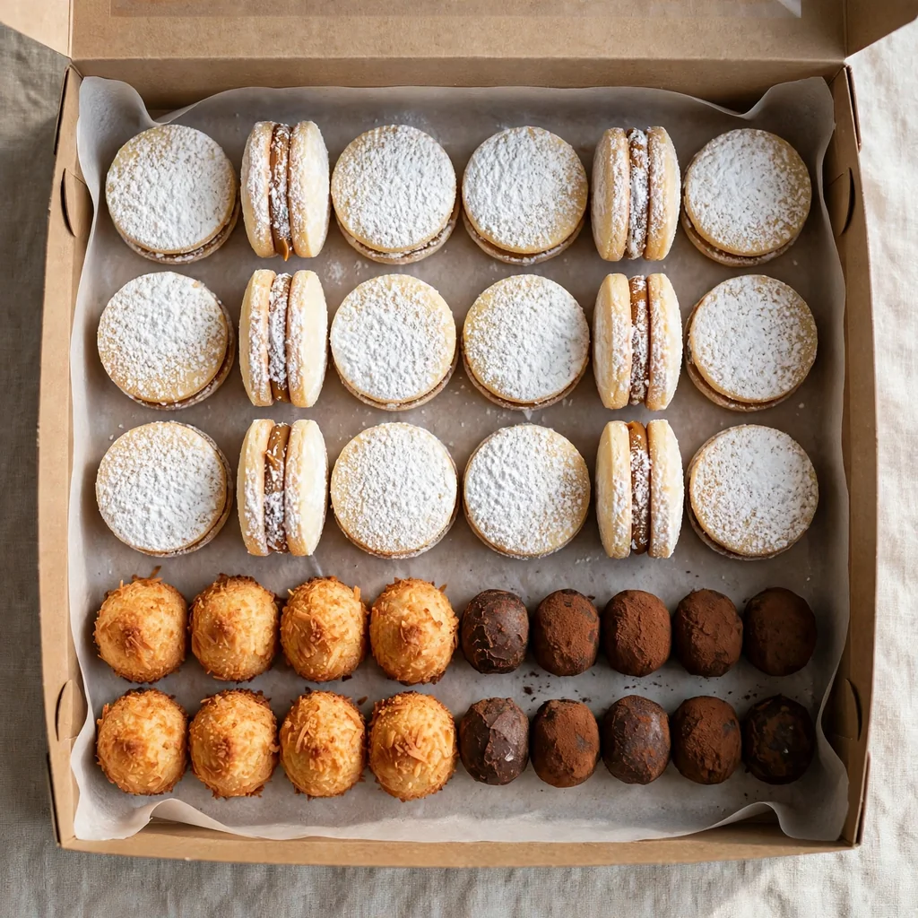Alfajores y bocaditos