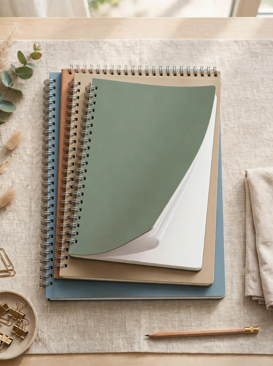 Set de cuadernos universitarios de 100 hojas con espiral reforzada