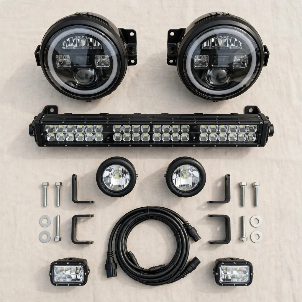 Juego de luces y faros para camión