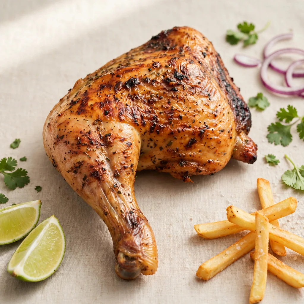 Cuarto de pollo a la brasa