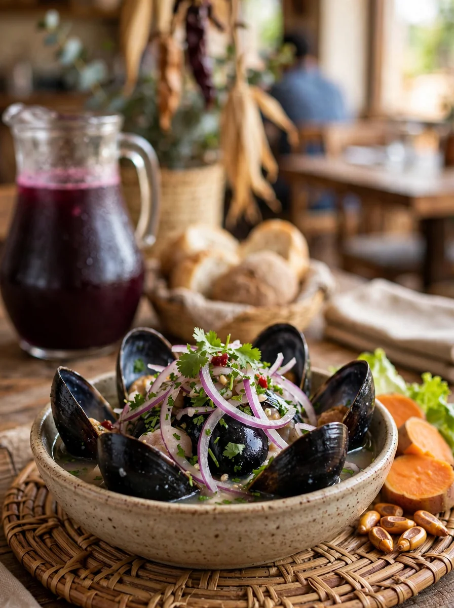Ceviche de conchas negras