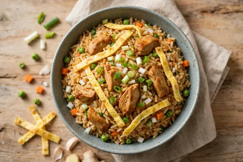 Arroz chaufa de pollo