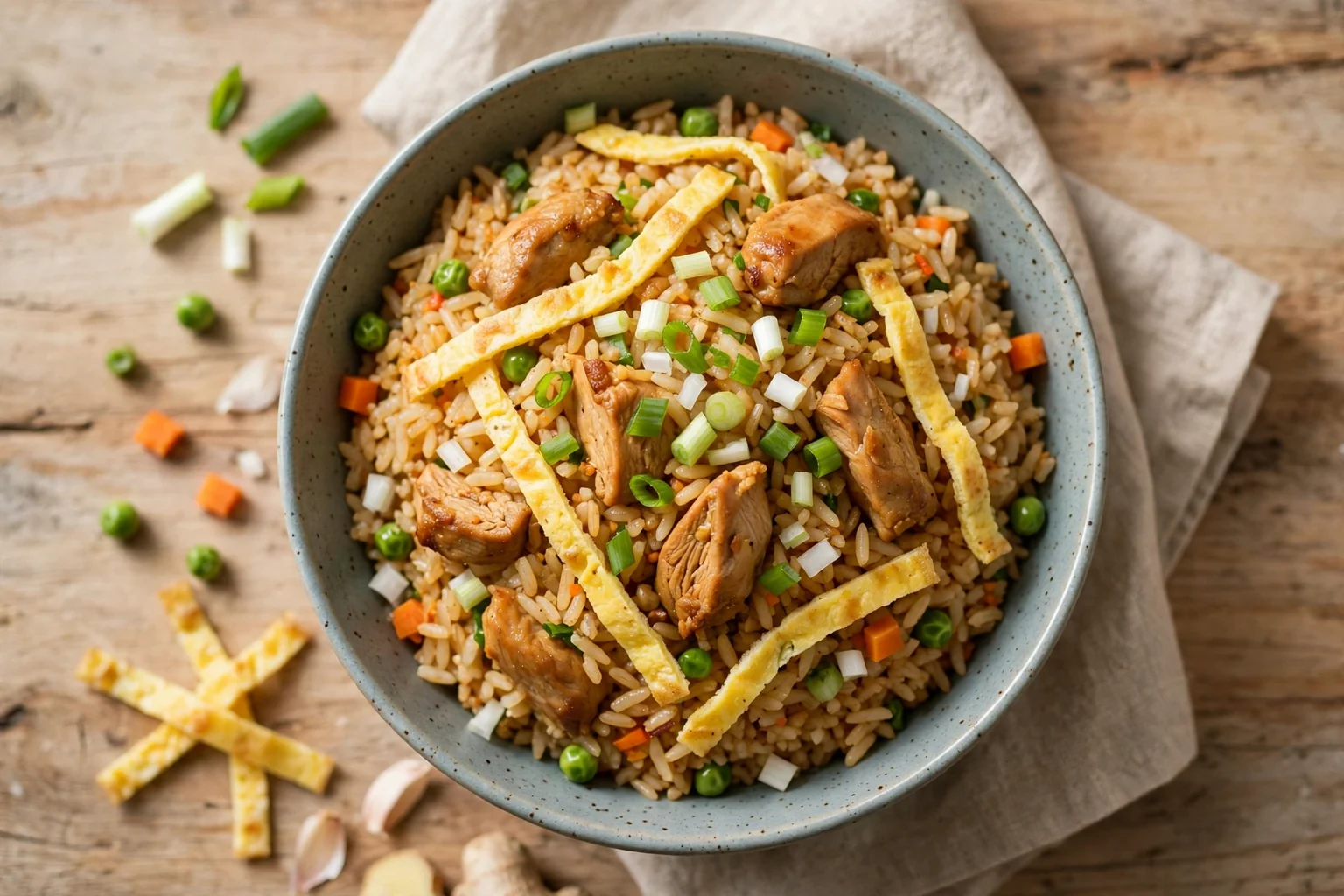 Arroz chaufa de pollo