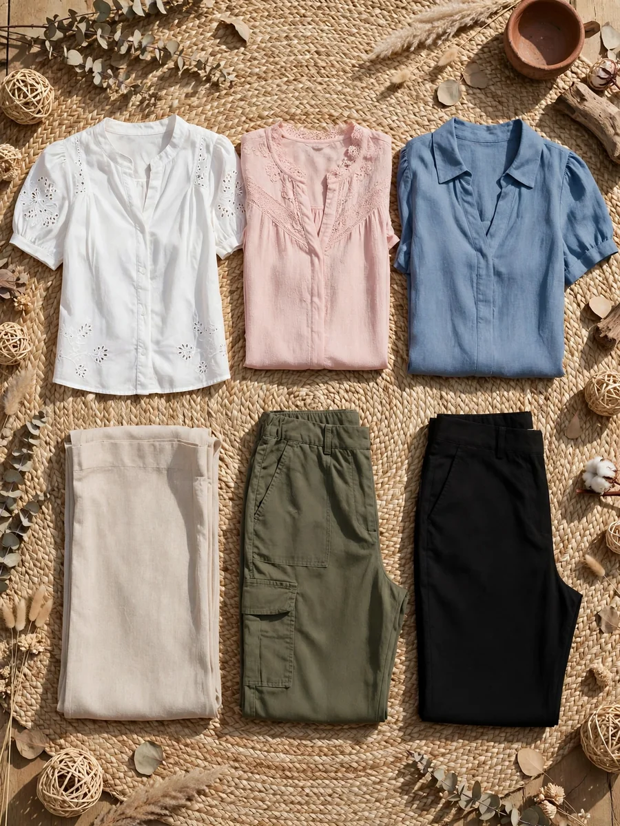 Blusas y pantalones