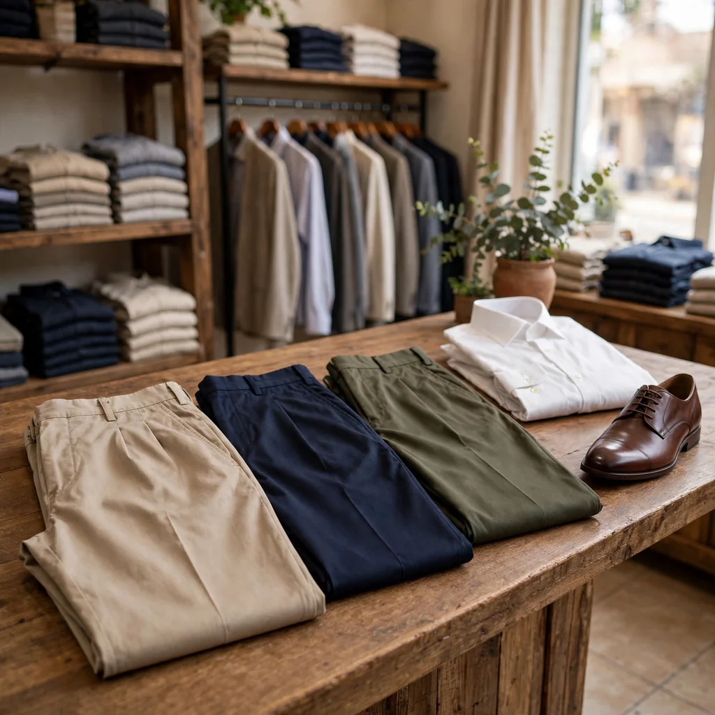 Pantalones de tela