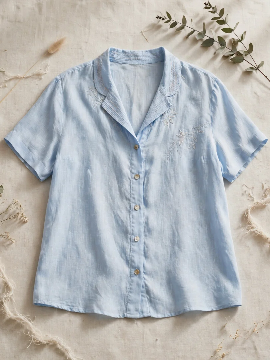 Blusa de tela fresca
