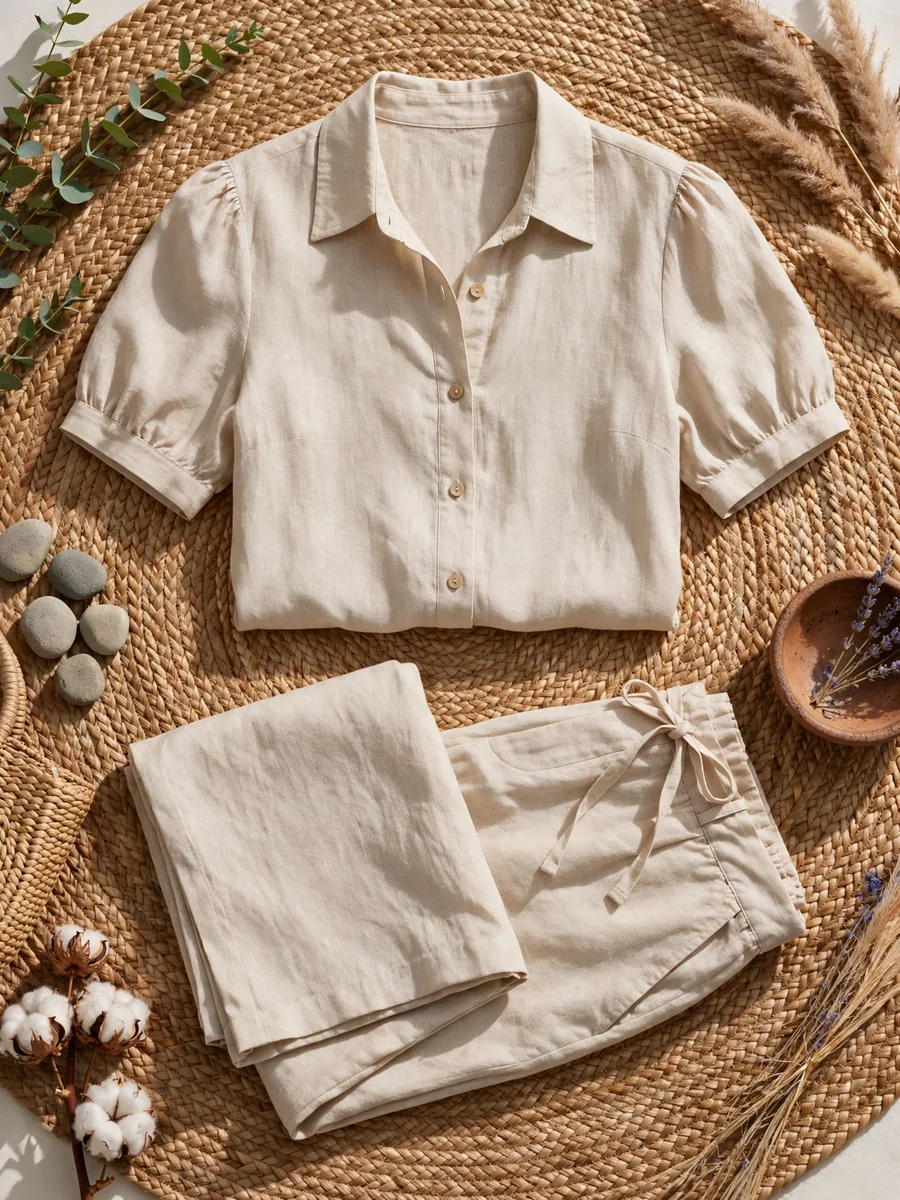 Conjunto de pantalón y blusa