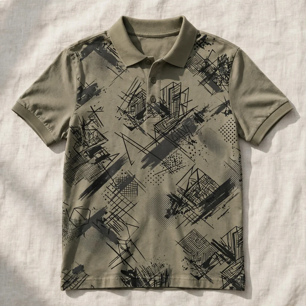 Polo estampado urbano