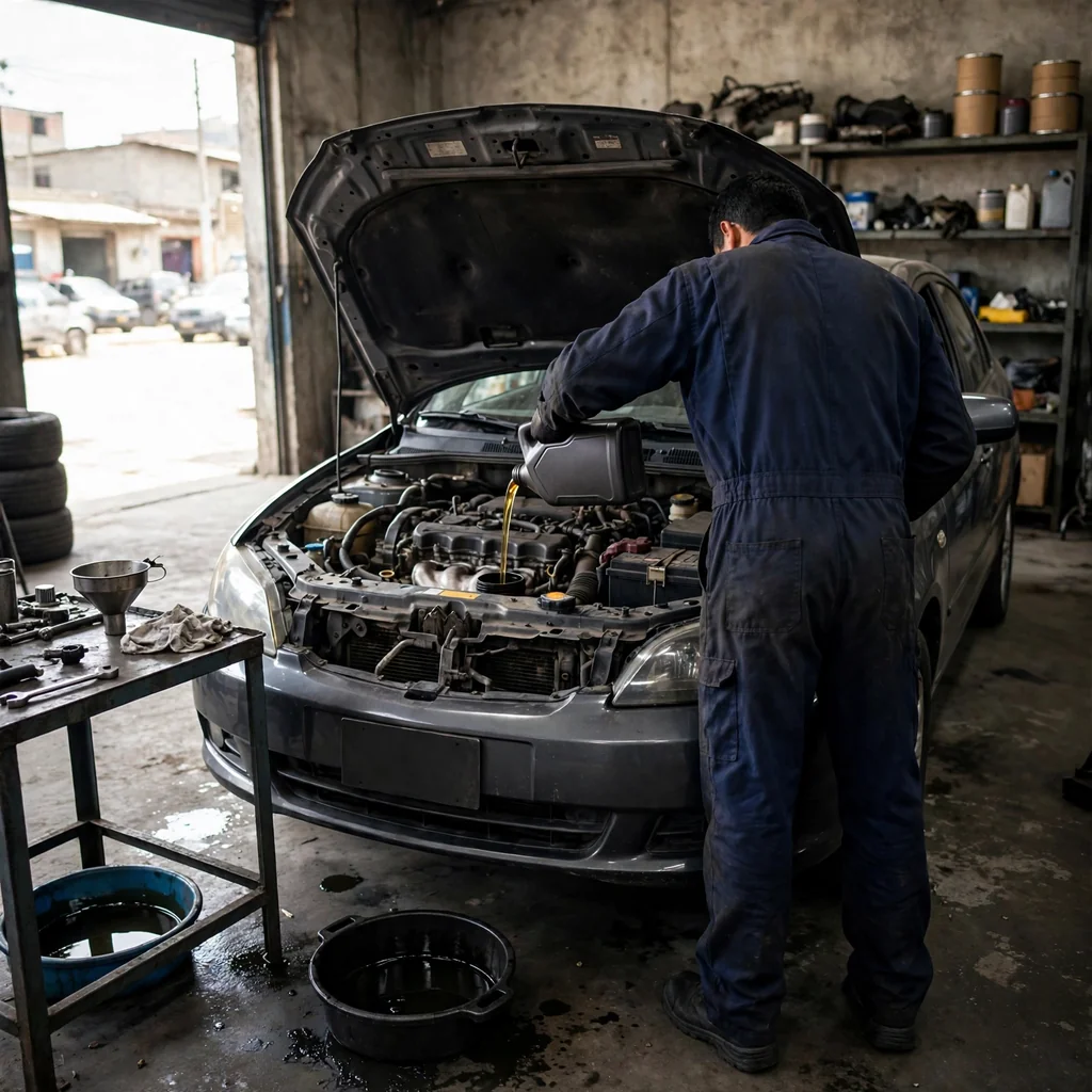 Cambio de aceite de motor