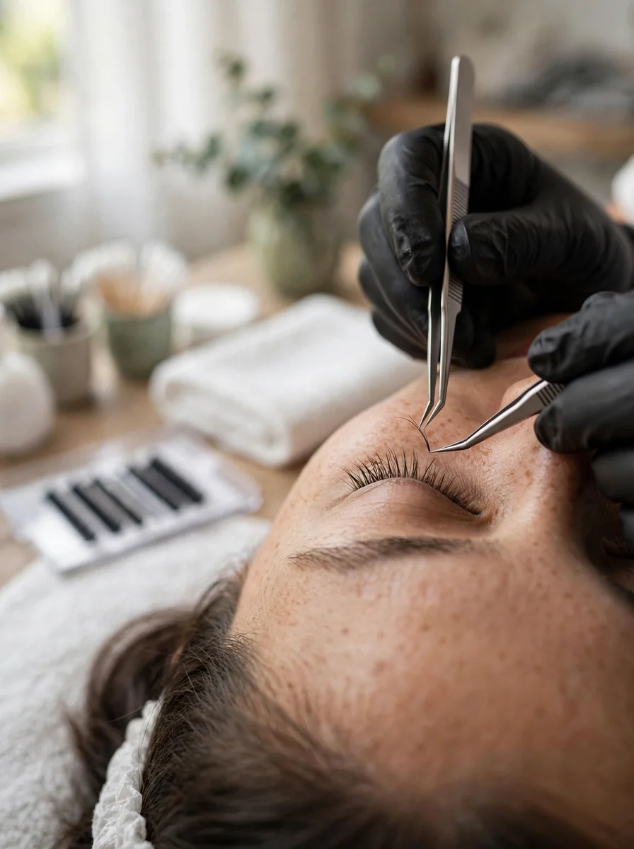 Extensiones de pestañas pelo a pelo