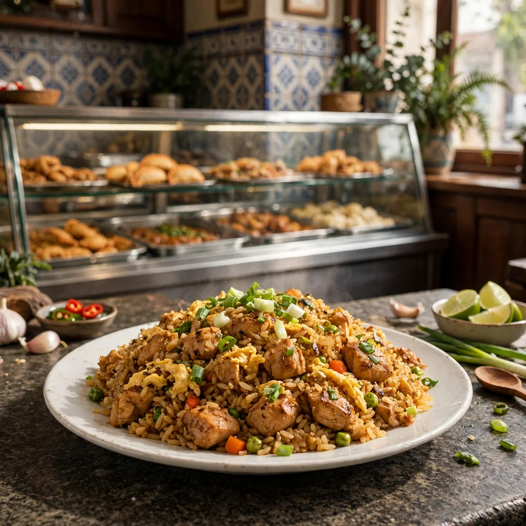 Arroz chaufa de pollo