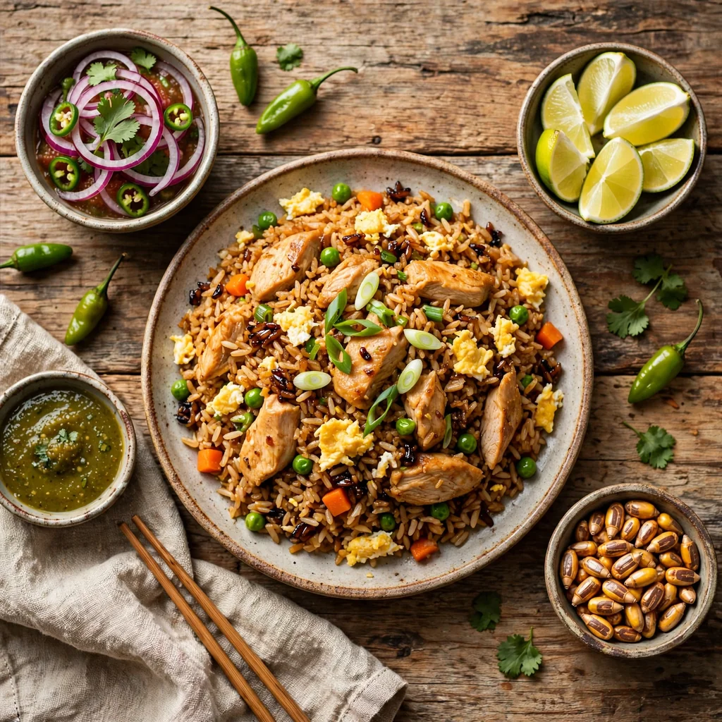Arroz chaufa de pollo