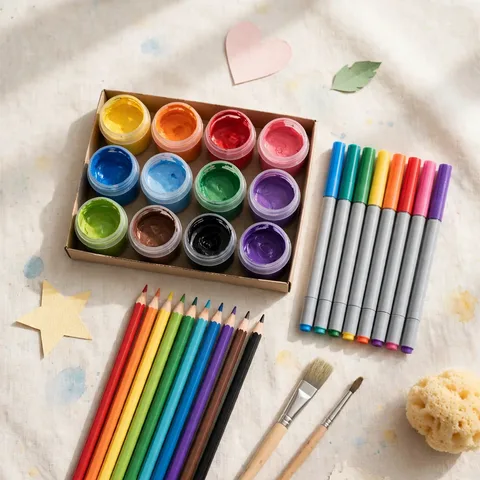 Set de témperas y colores