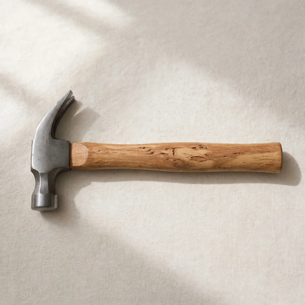 Martillo con mango de madera