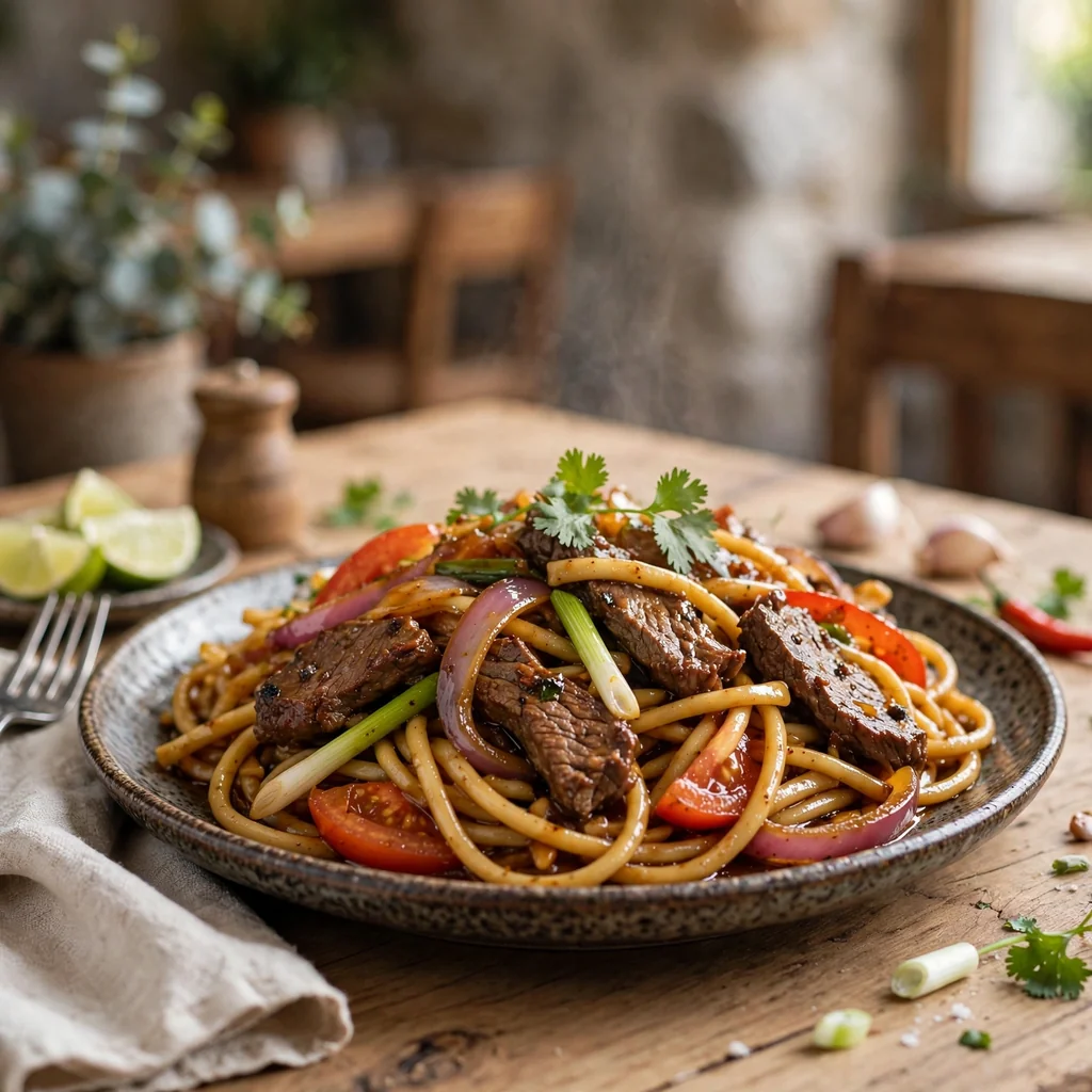 Tallarín saltado