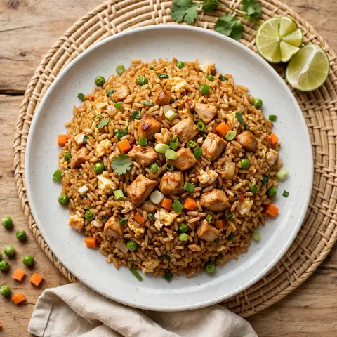 Arroz chaufa especial de pollo