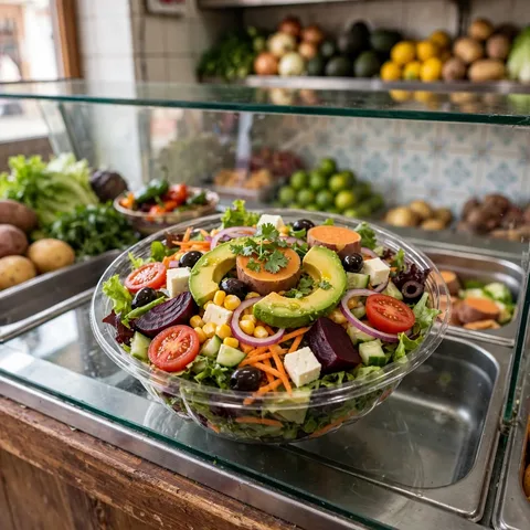 Ensalada fresca de la casa