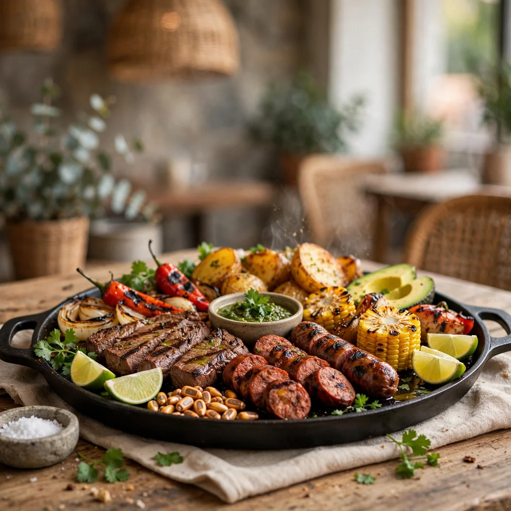 Fuente de parrilla para compartir