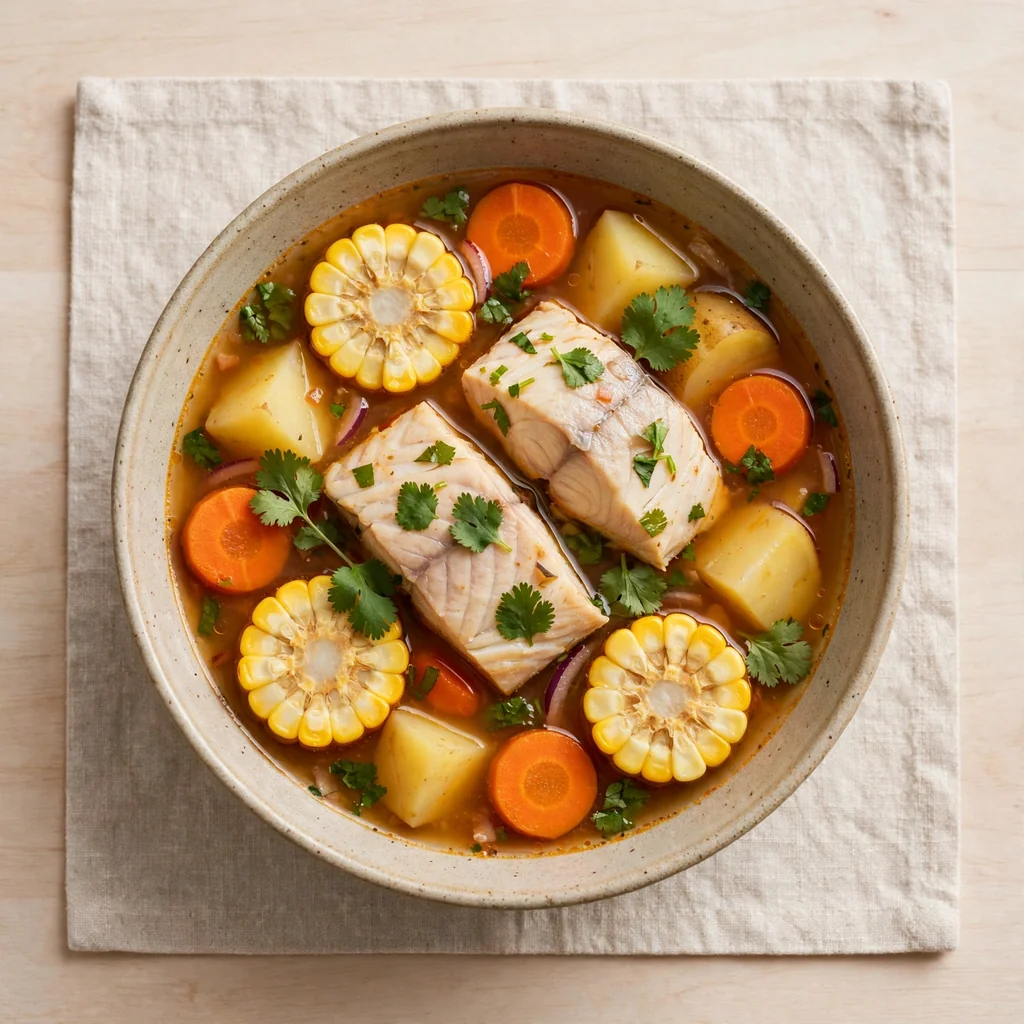 Sudado de Pescado - Sopa de Pescado con Verduras