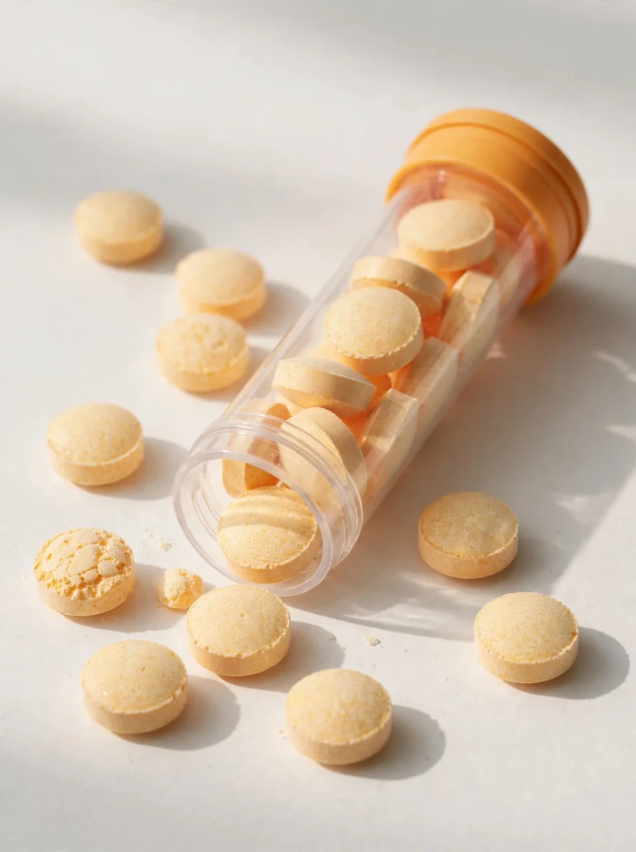 Vitamina C efervescente en tabletas