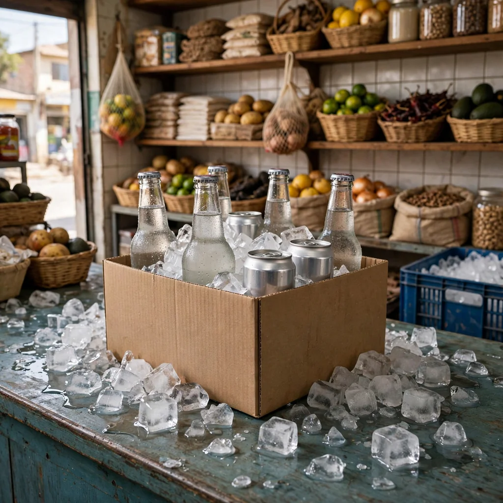 Caja de bebidas heladas