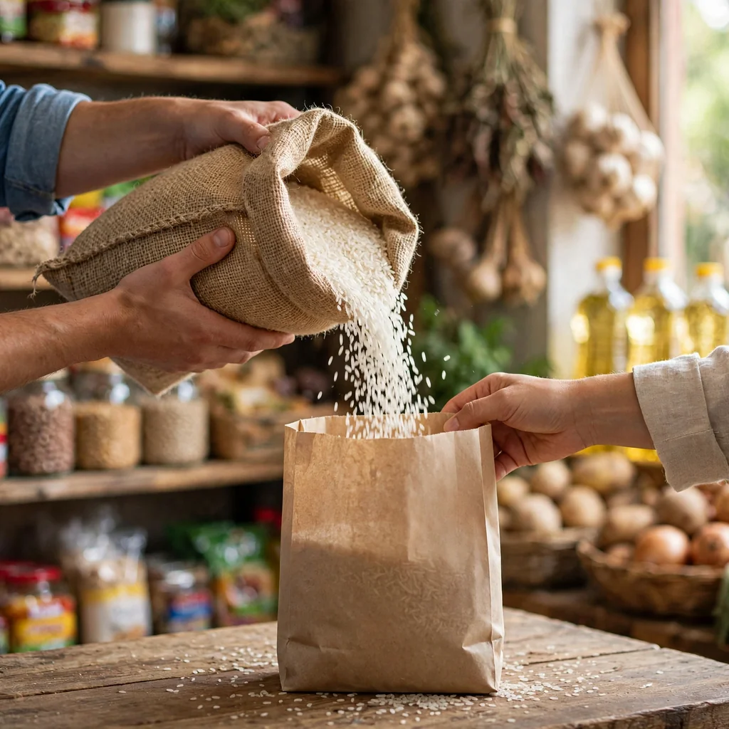 Arroz extra seleccionado vendido por kilo