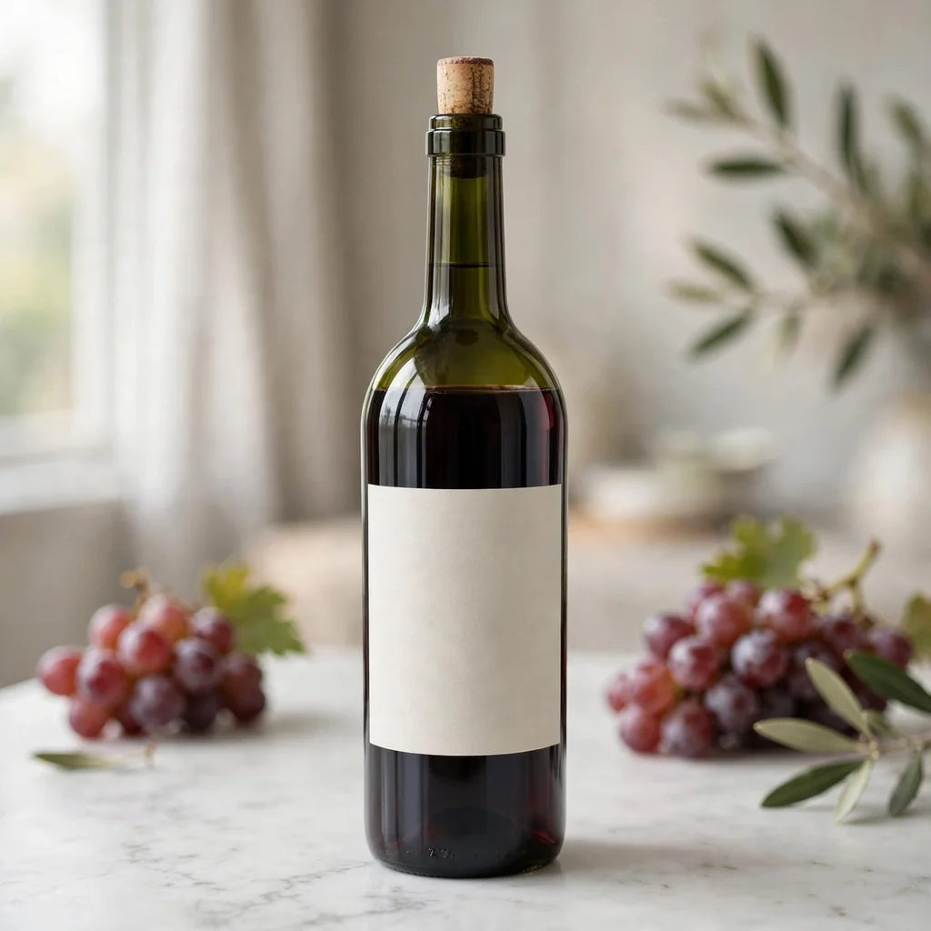 Vino tinto de mesa botella