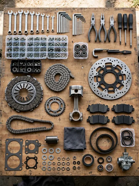 Reparación de motos y mototaxis