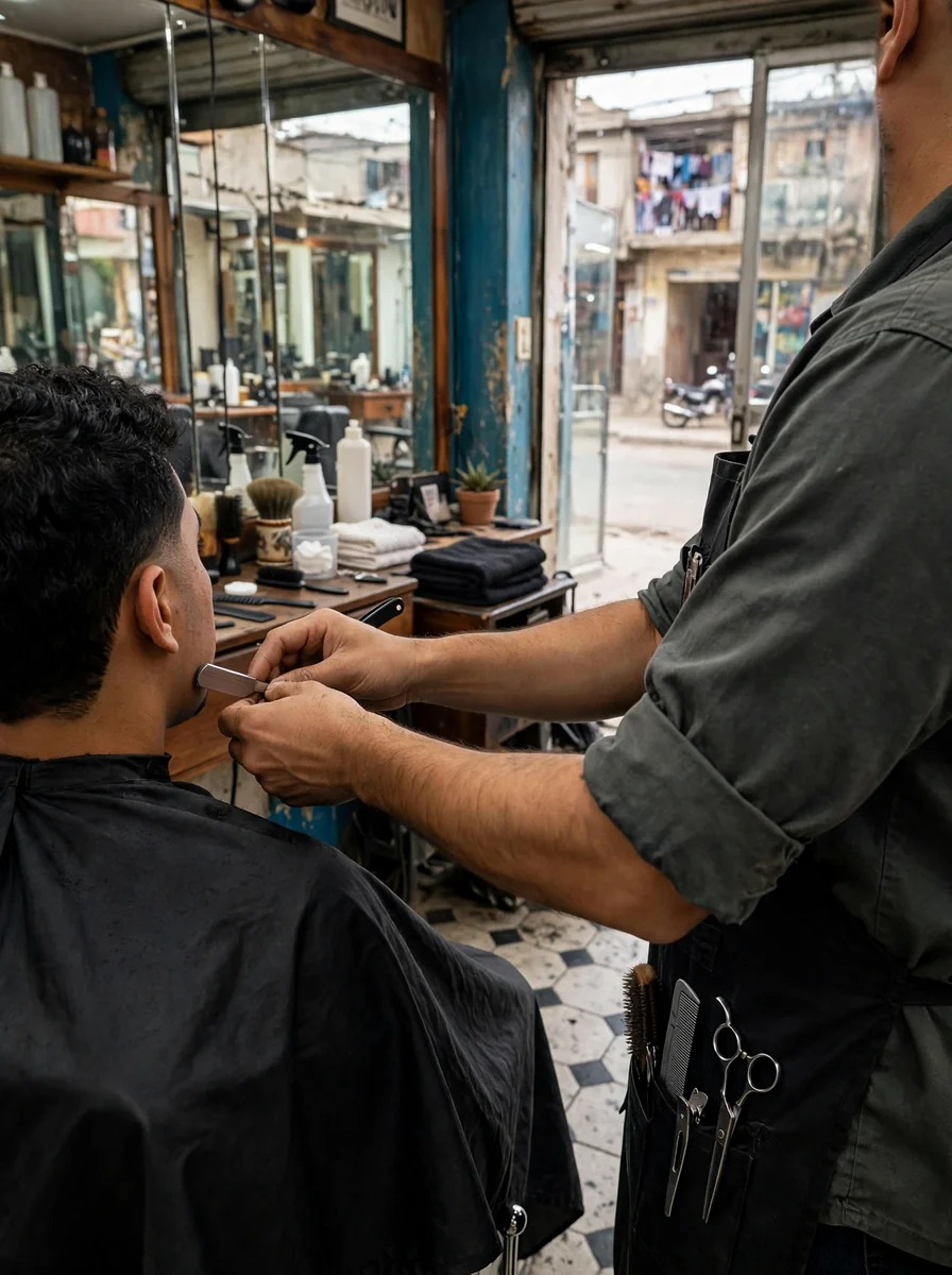 Perfilado profesional de barba y bigote