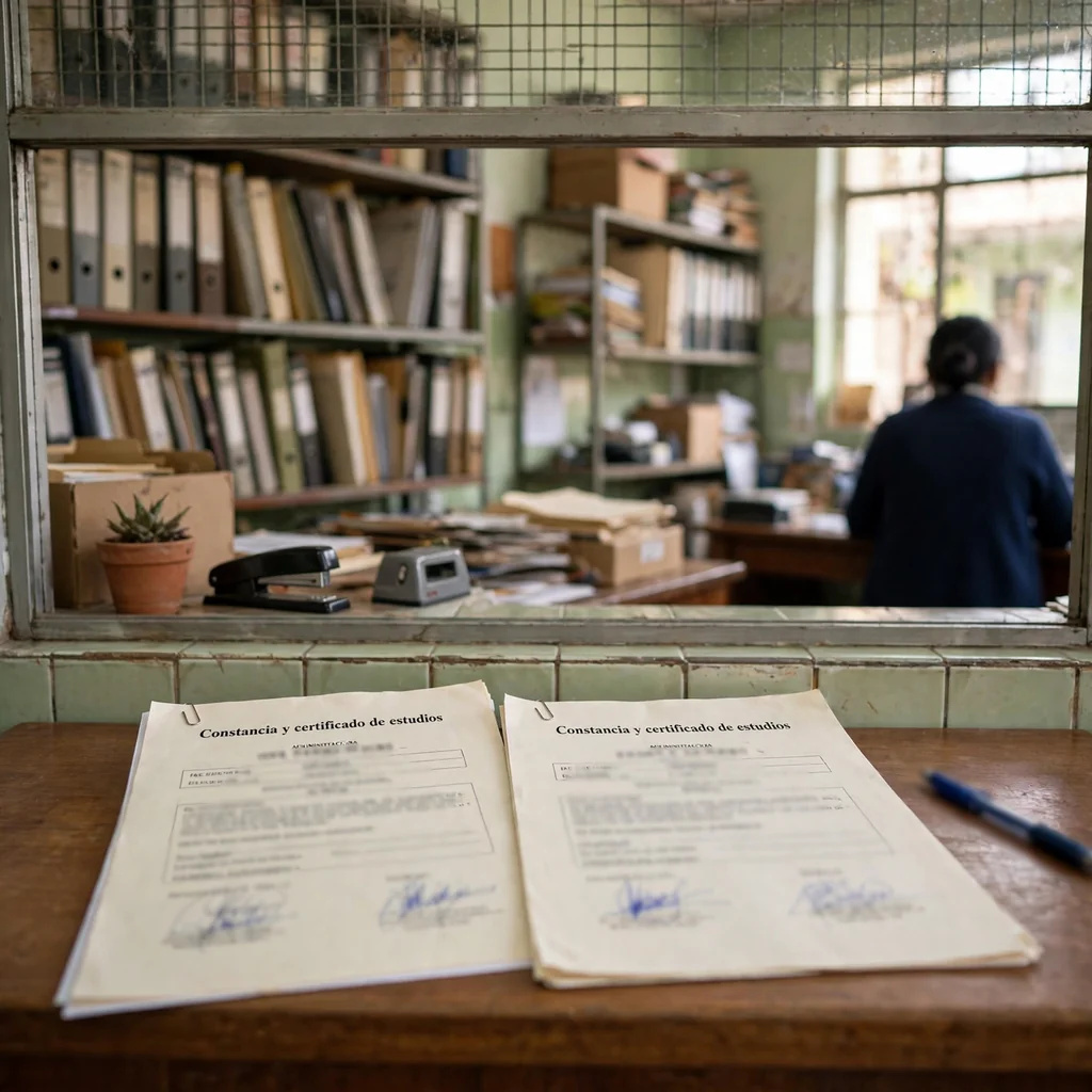 Constancia y certificado de estudios