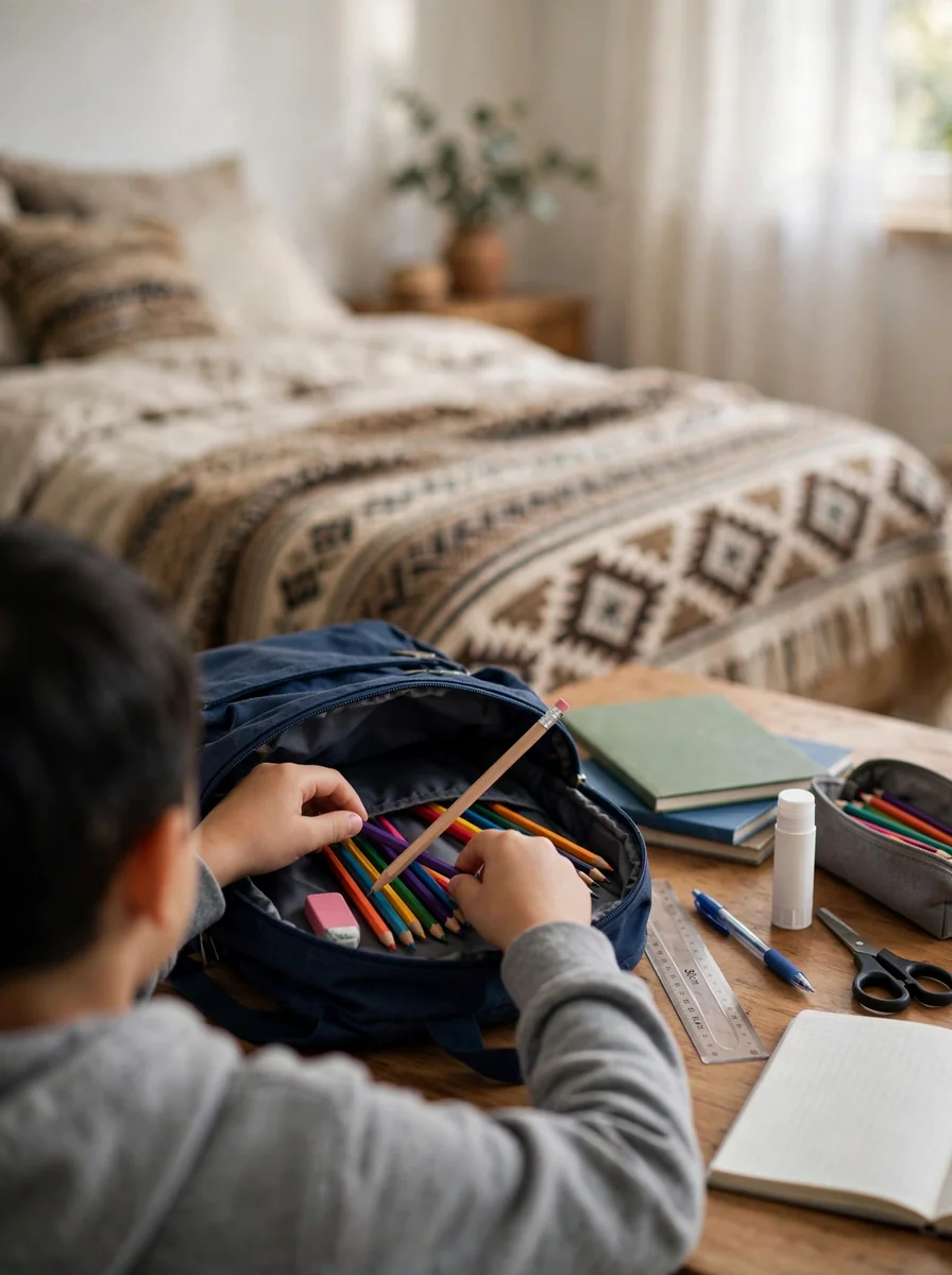 Útiles escolares por lista
