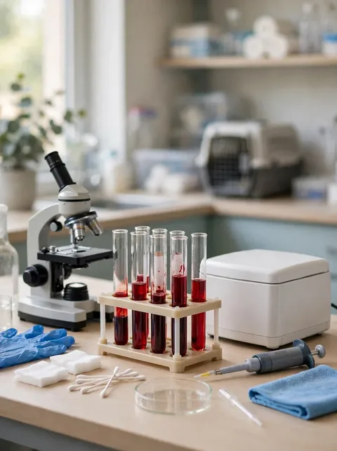 Análisis de laboratorio veterinario