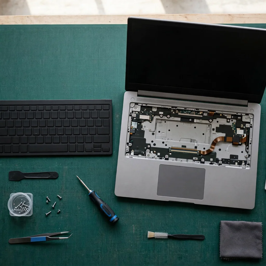 Cambio de teclado de laptop
