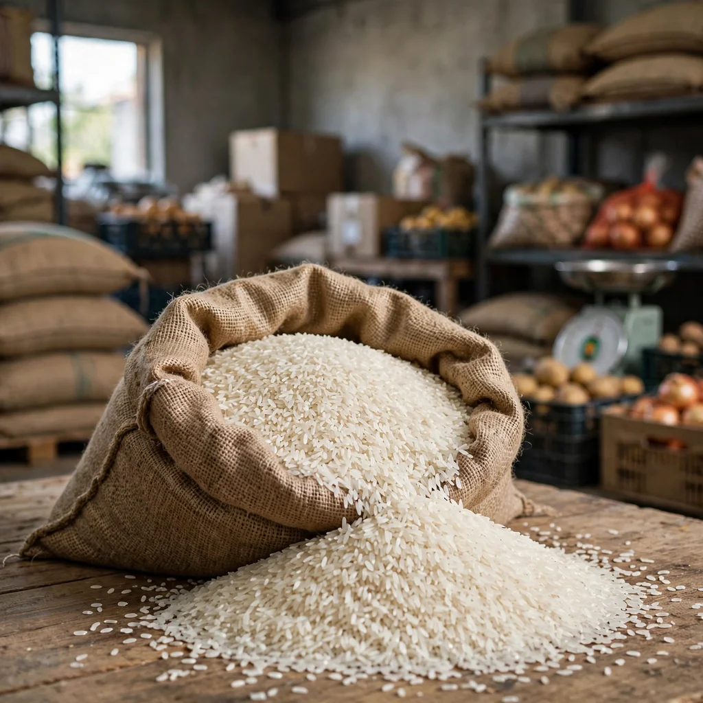 Arroz a granel por saco