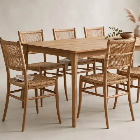 Juego de comedor de seis sillas
