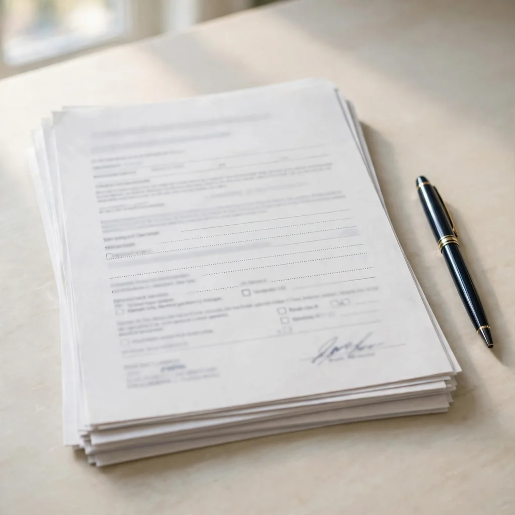 Contrato de alquiler con inventario firmado