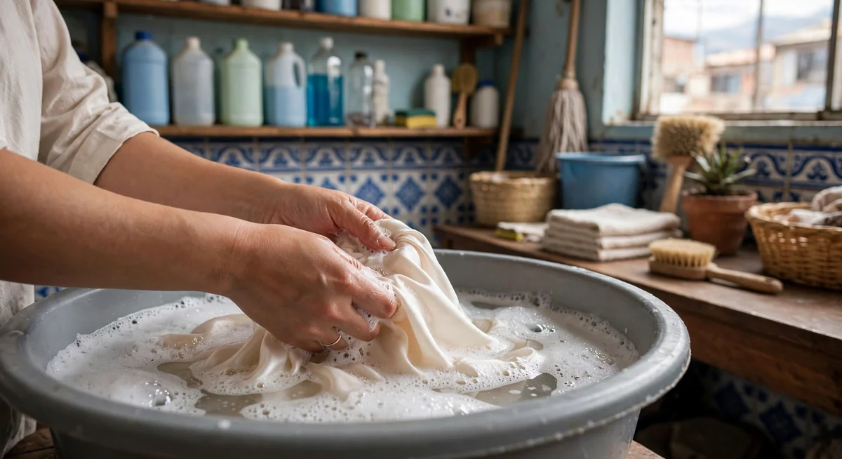 Lavado a mano de prendas delicadas