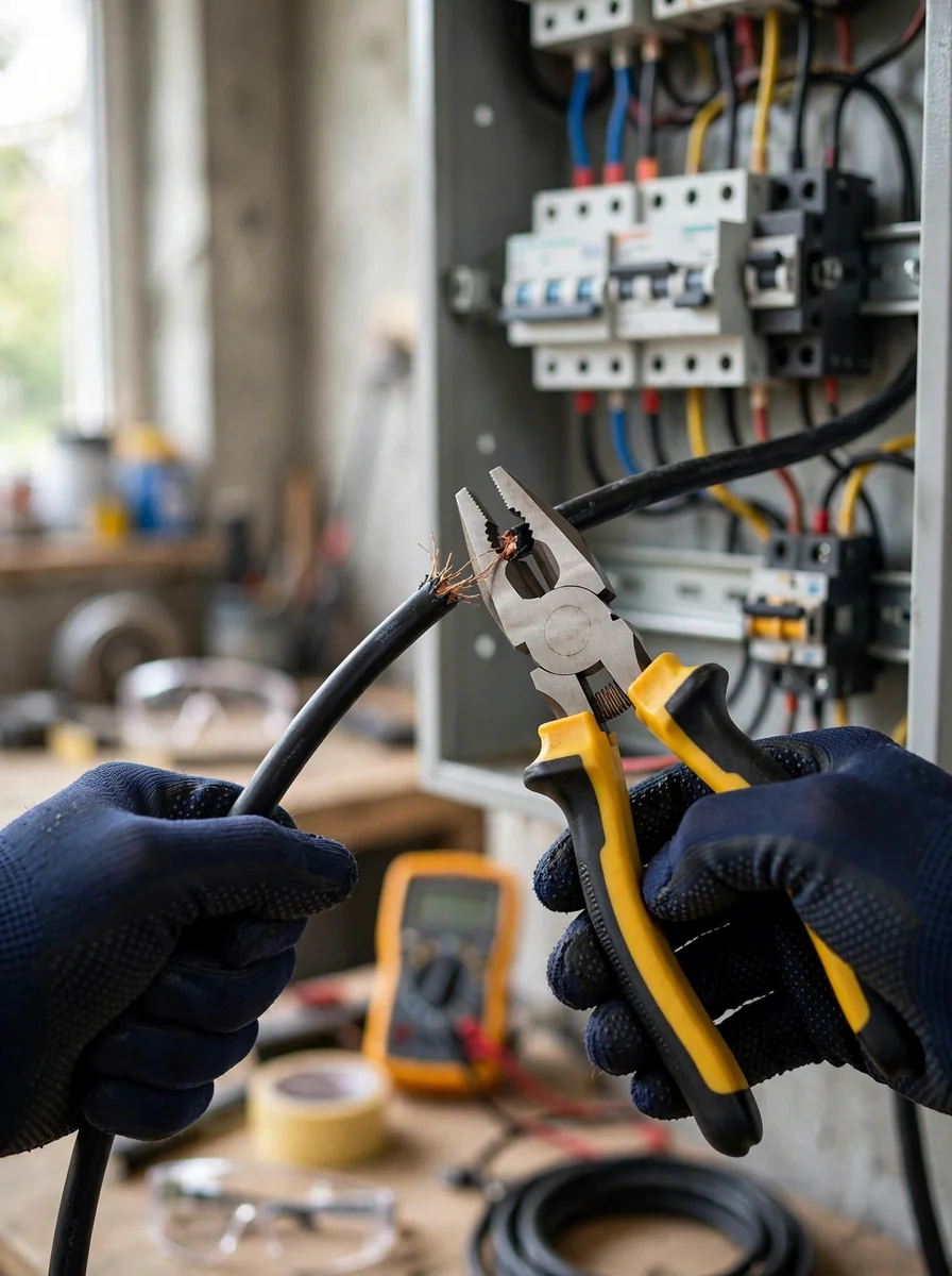 Alicate universal para instalaciones eléctricas