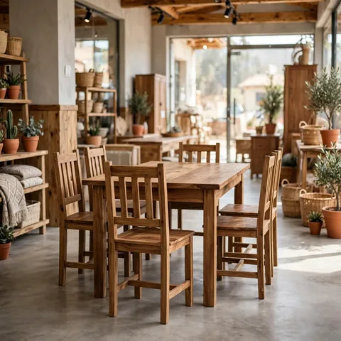 Juego de comedor de seis sillas