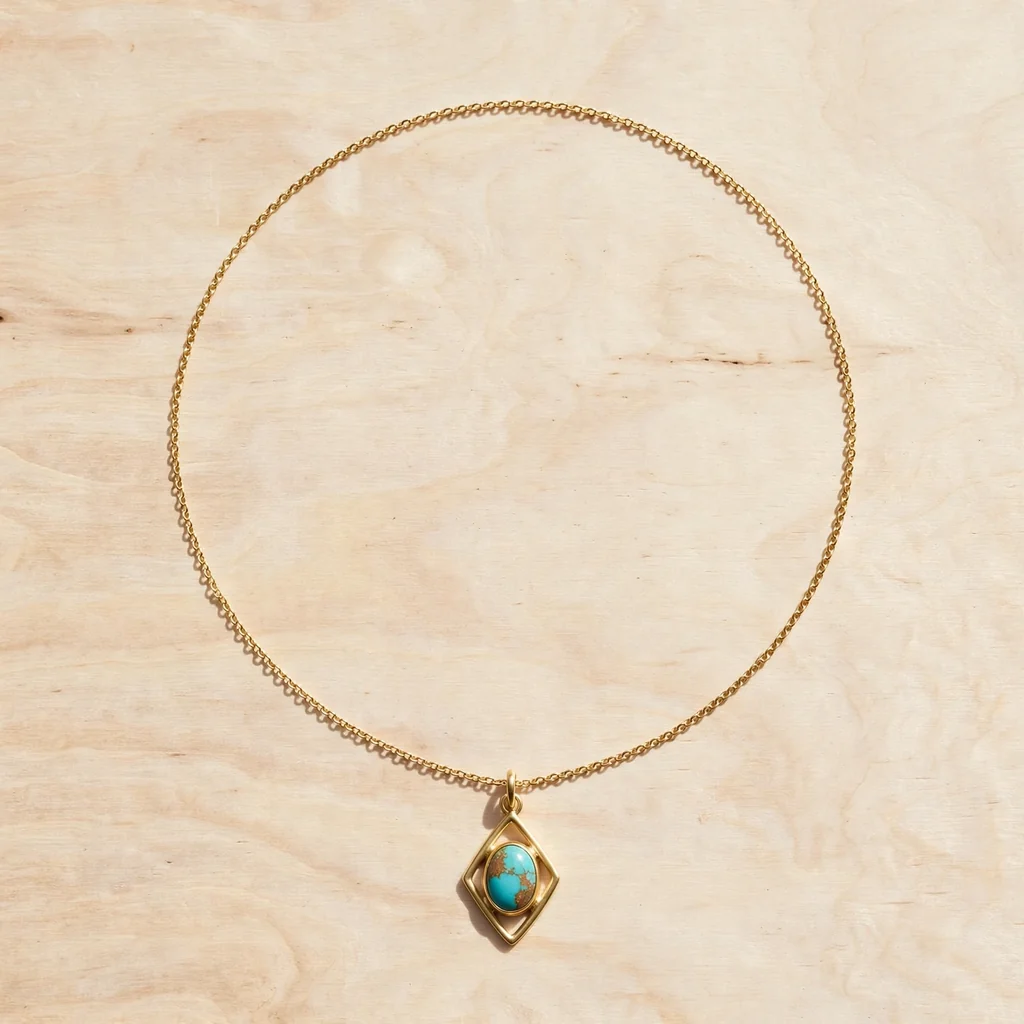 Collar con cadena y dije colgante