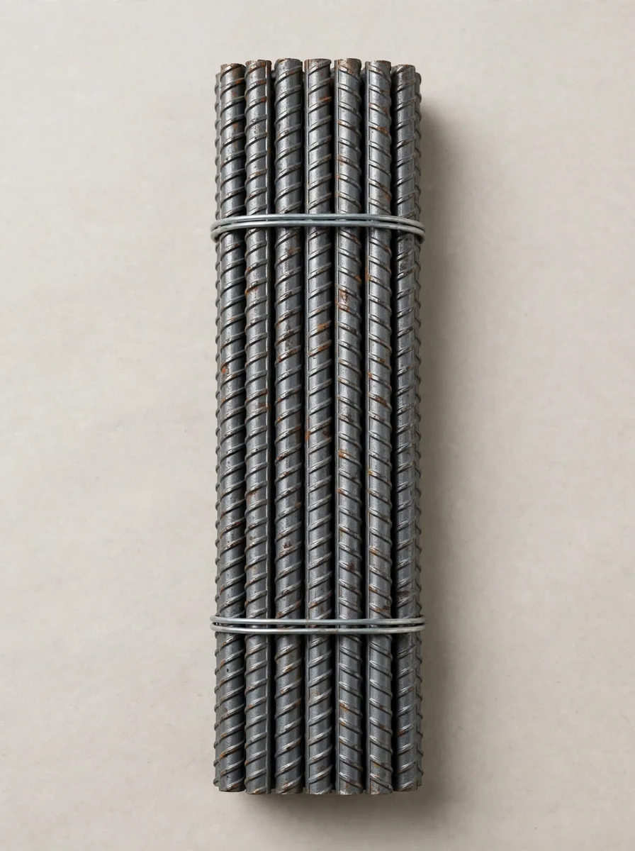 Varilla de fierro corrugado de 3/8 pulgada