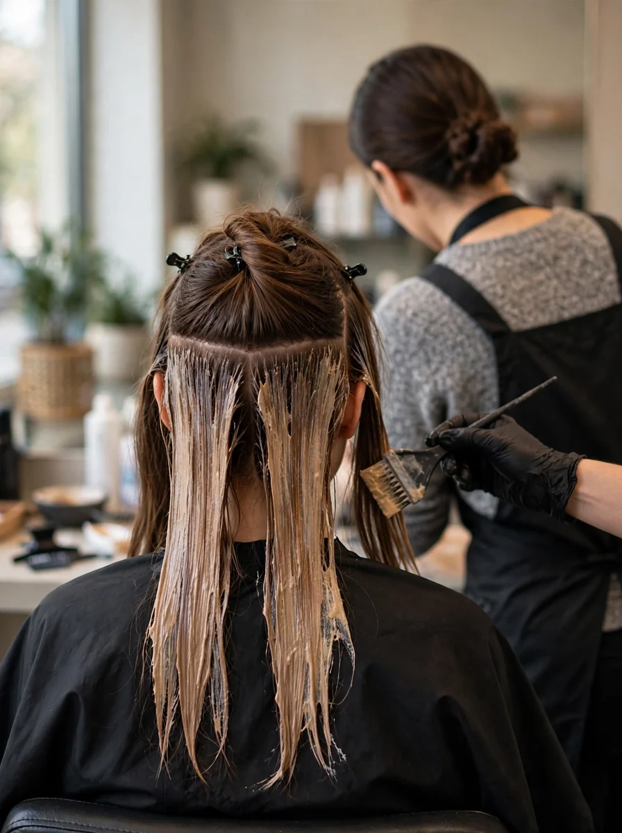 Coloración y tinte de cabello completo