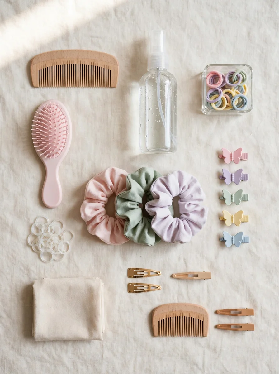 Peinado con trenzas para niñas pequeñas