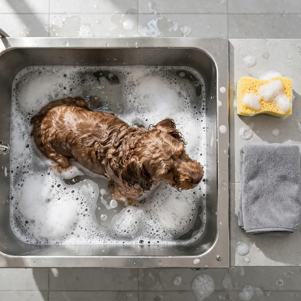 Servicio de baño medicado para perros
