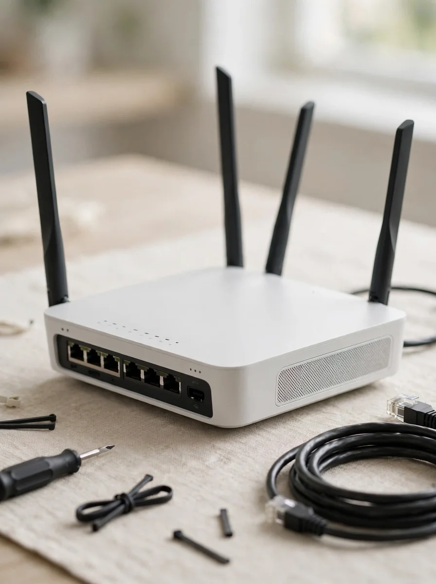 Instalación y configuración de router inalámbrico