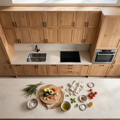 Repostero y muebles de cocina empotrada