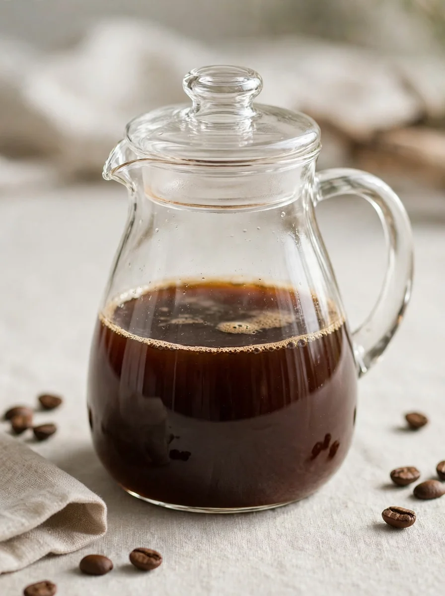 Café pasado en jarra para dos