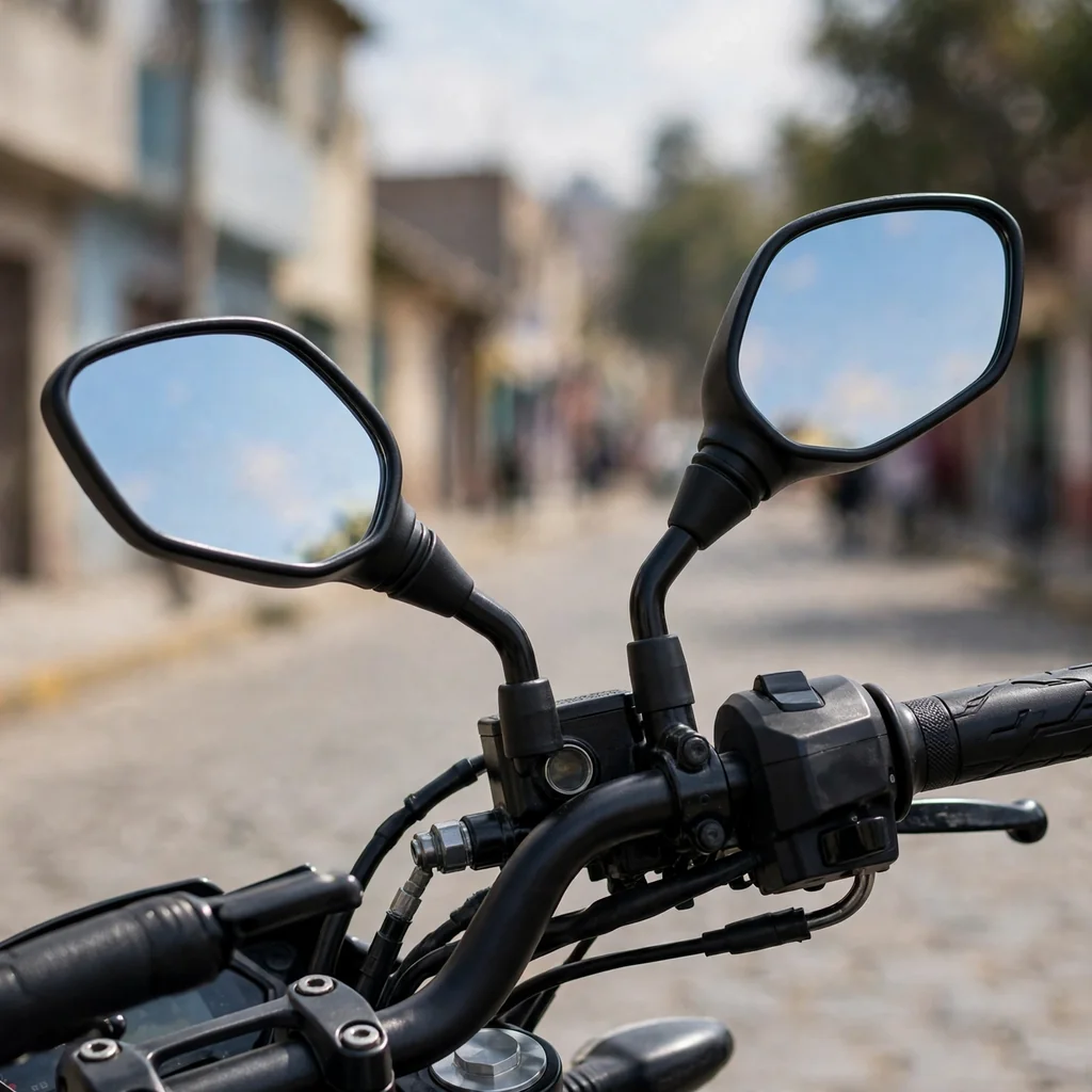 Juego de espejos retrovisores para moto
